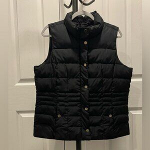 Women’s Charter Club Large Black Puffer Vest